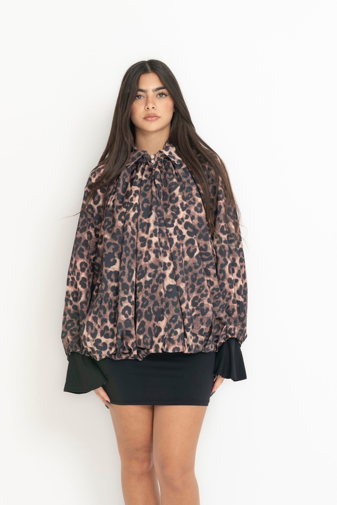 Giubbino camicia in raso