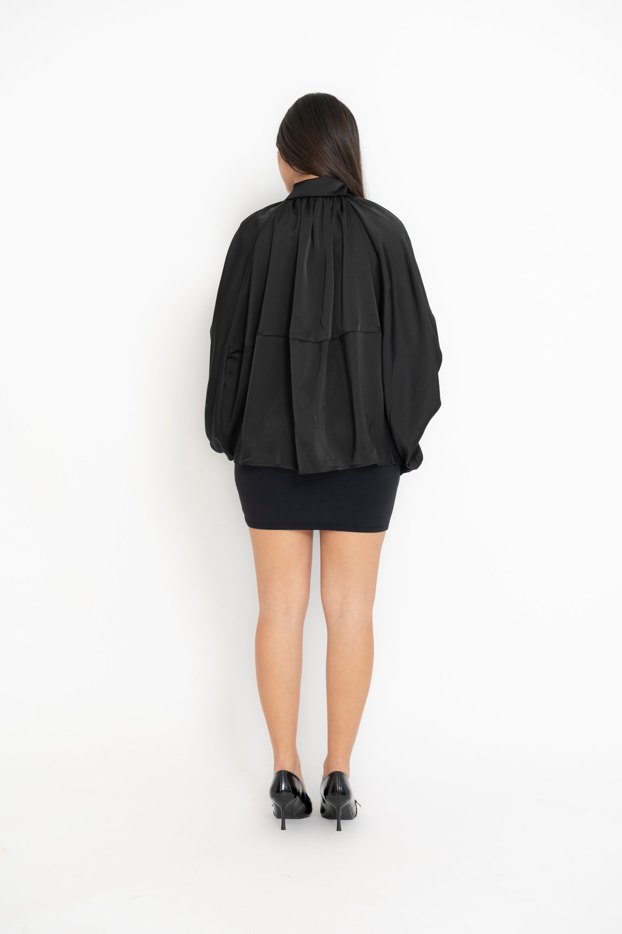 Giubbino camicia in raso