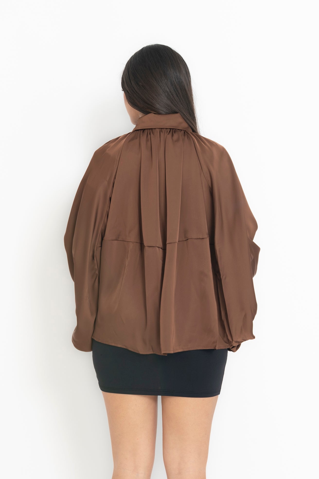 Giubbino camicia in raso