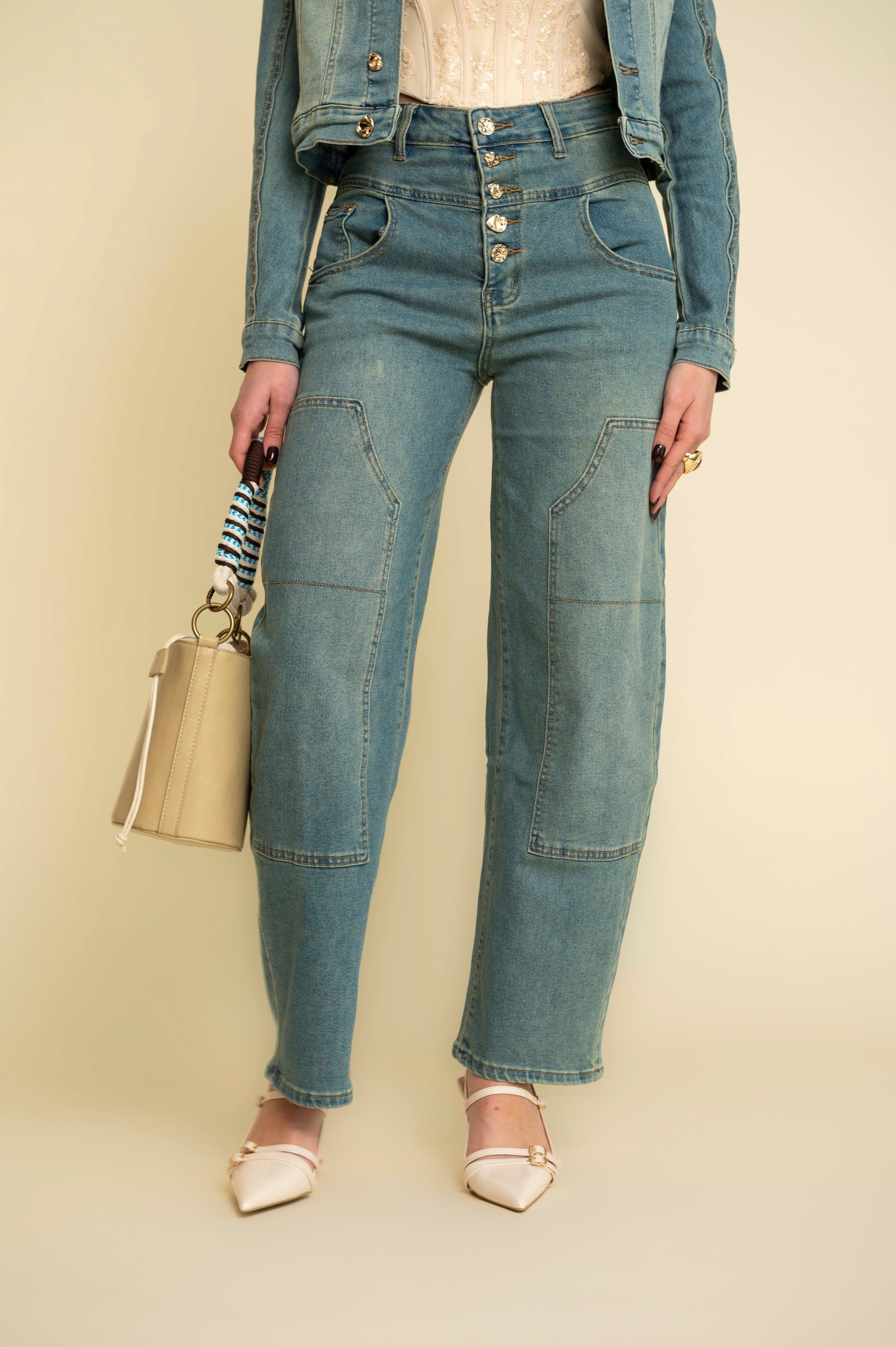 Cordset denim sabbiato