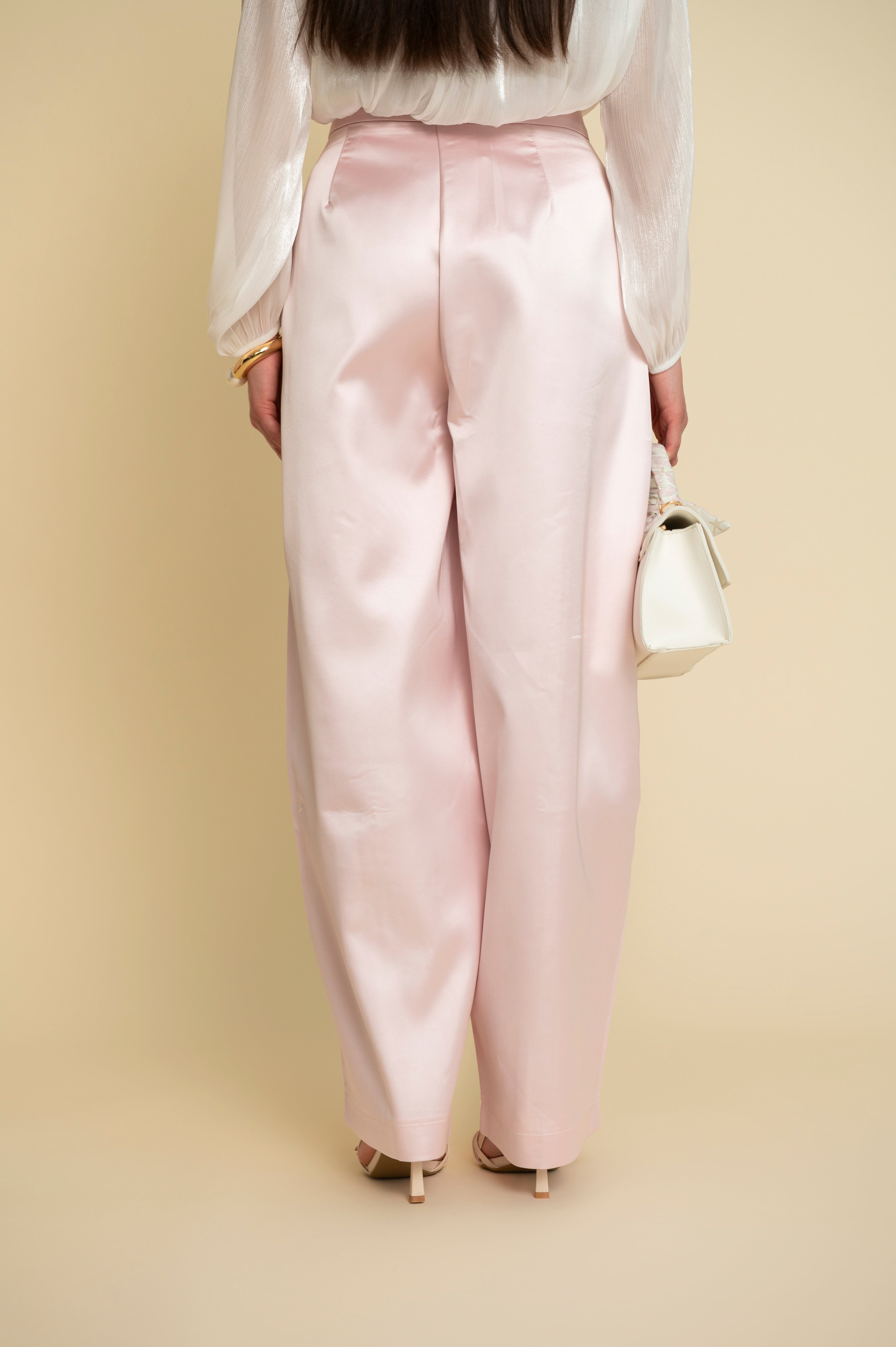 Pantalone ballon in raso