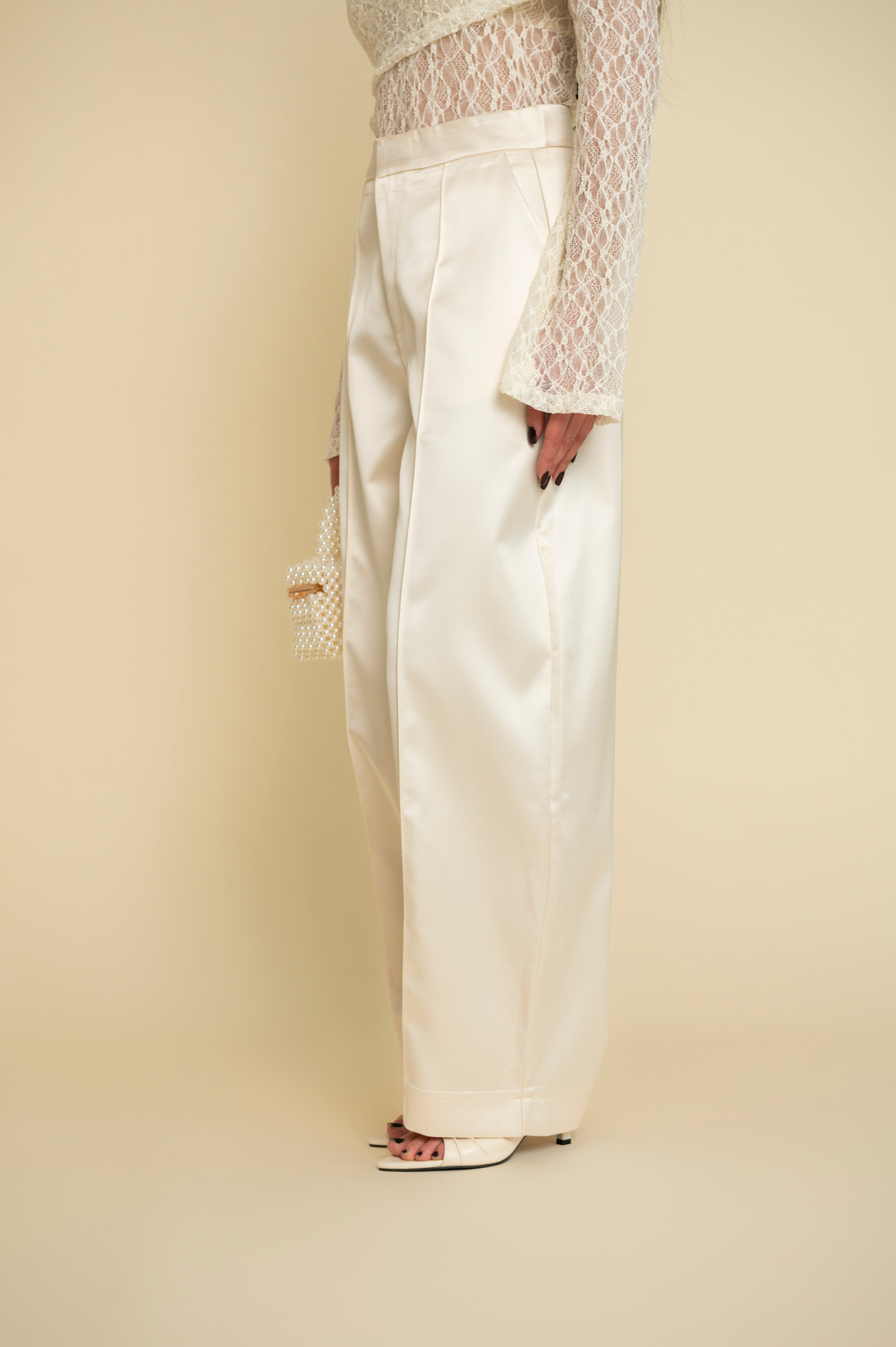 Pantalone ballon in raso