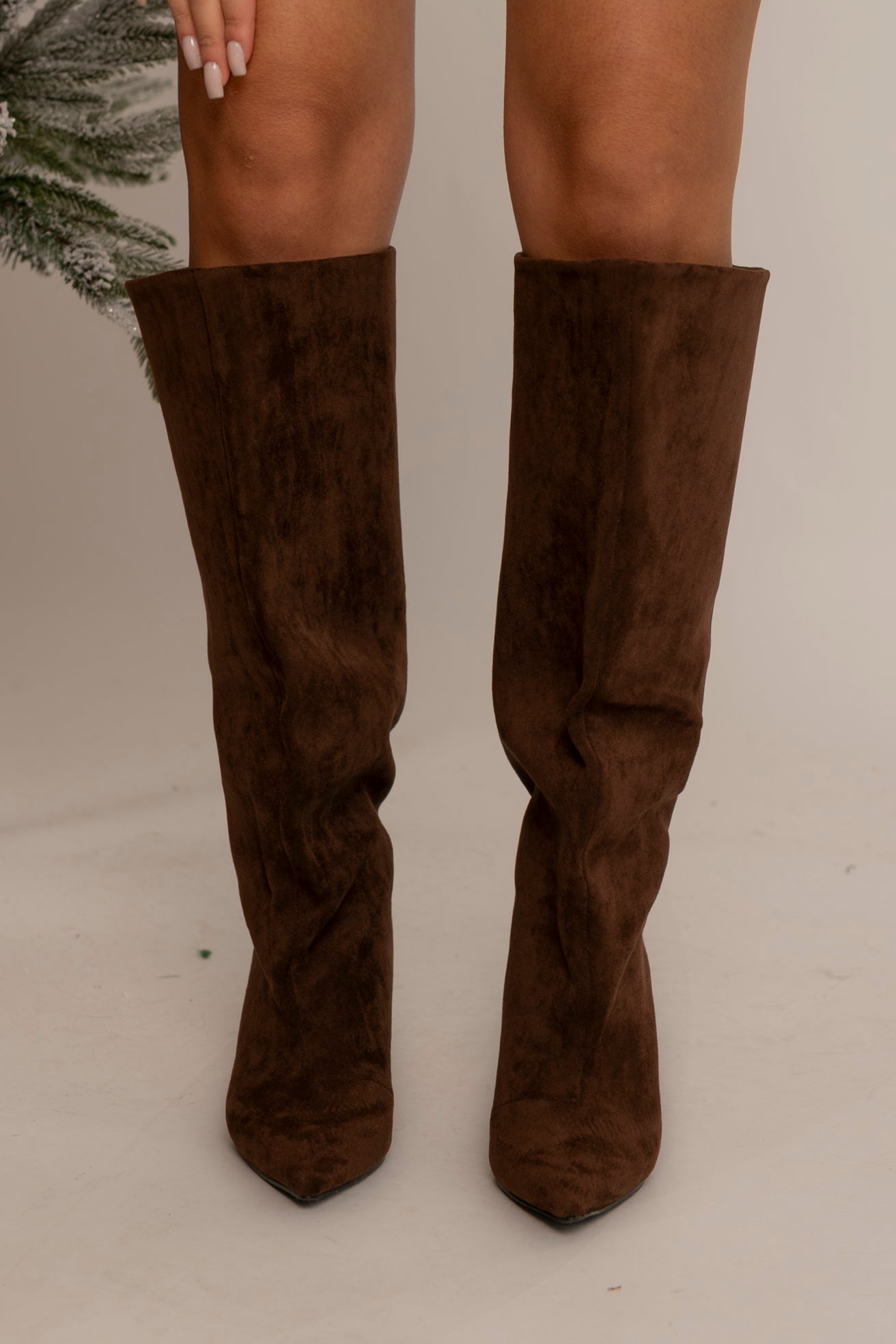 Stivale medio in camoscio