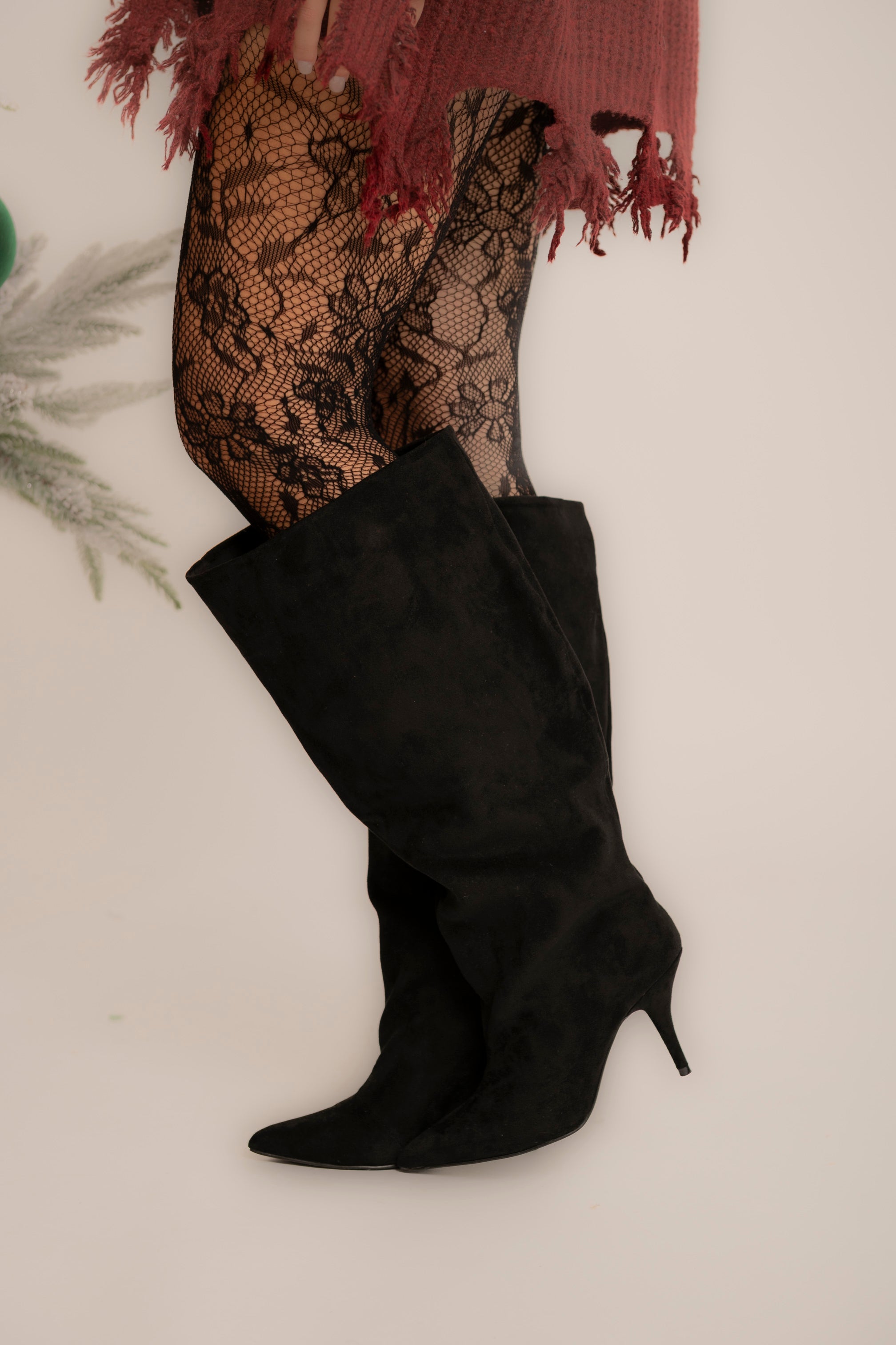 Stivale medio in camoscio