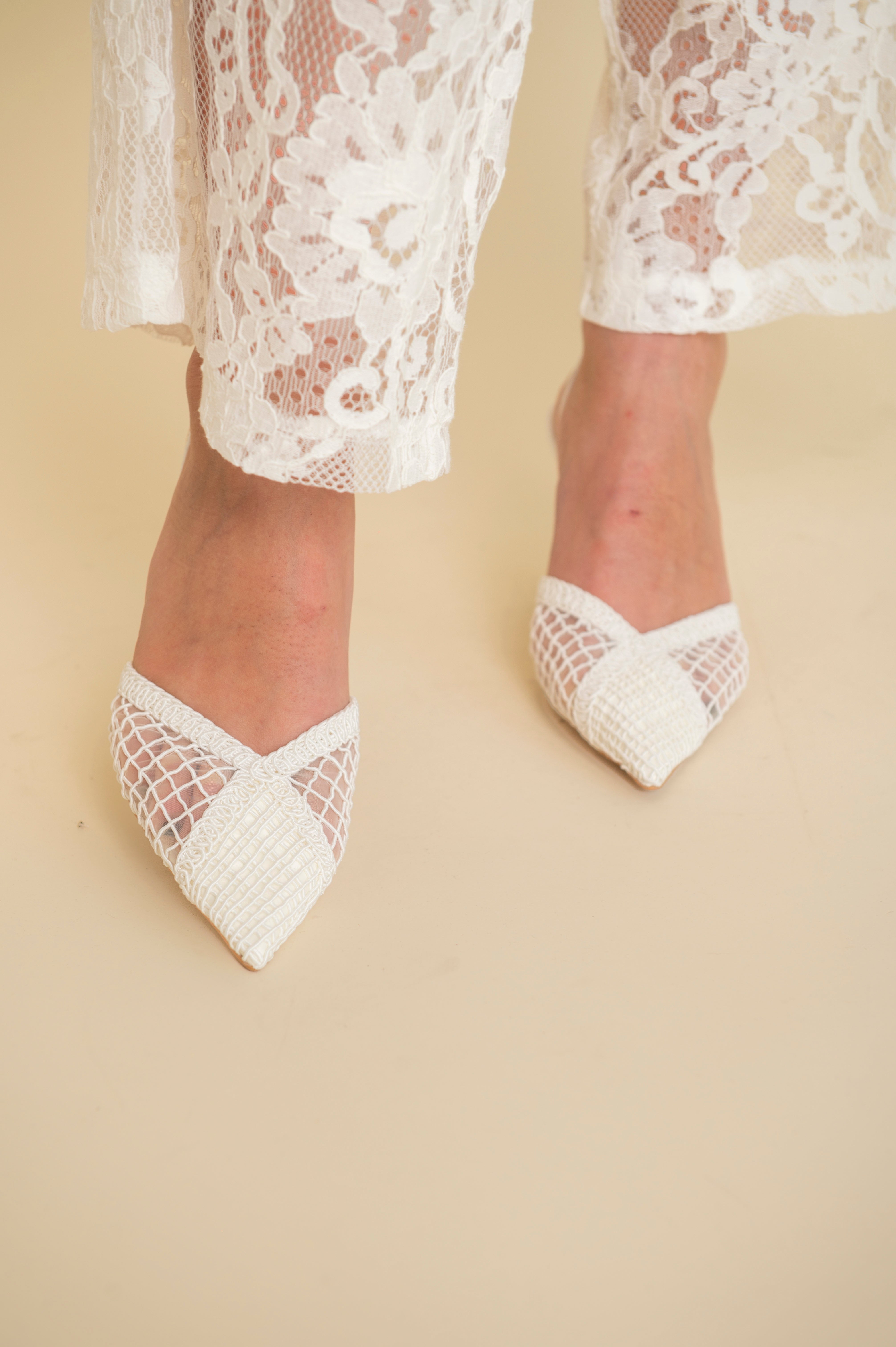 Décolleté con rete white