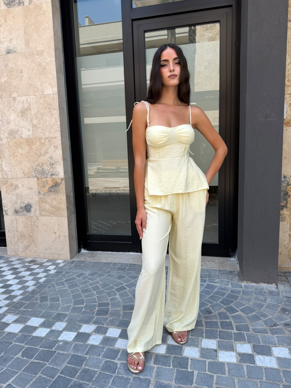Cordset con top fiocchetti