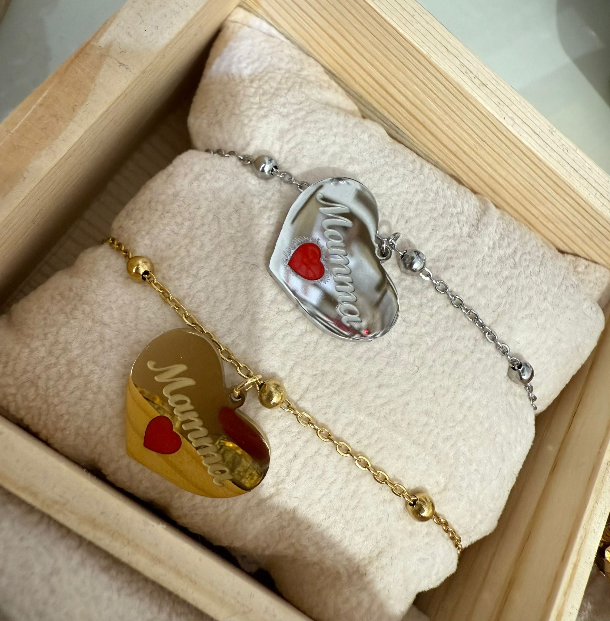 Collana-bracciale cuore mamma