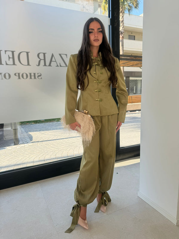 Tailleur in raso coreano