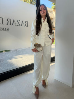 Tailleur in raso coreano