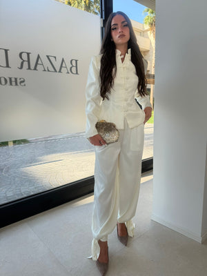 Tailleur in raso coreano
