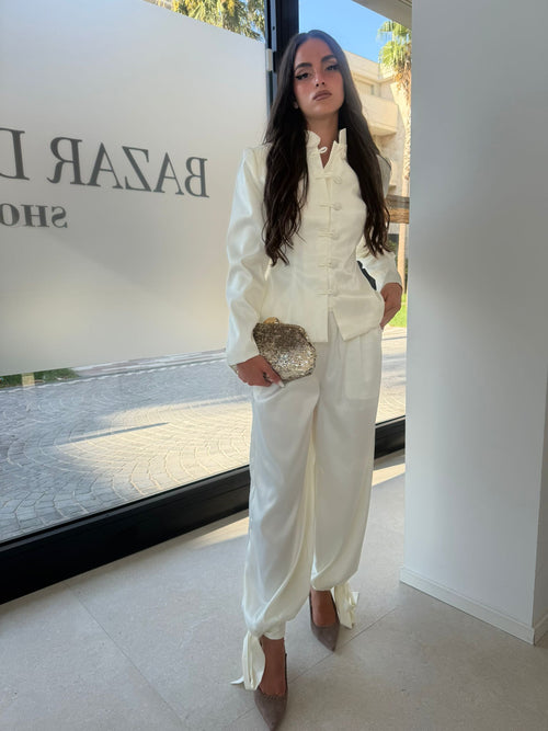 Tailleur in raso coreano