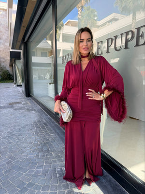 Abito piuma Curvy