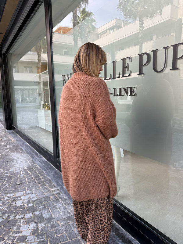 Cardigan lungo orso curvy