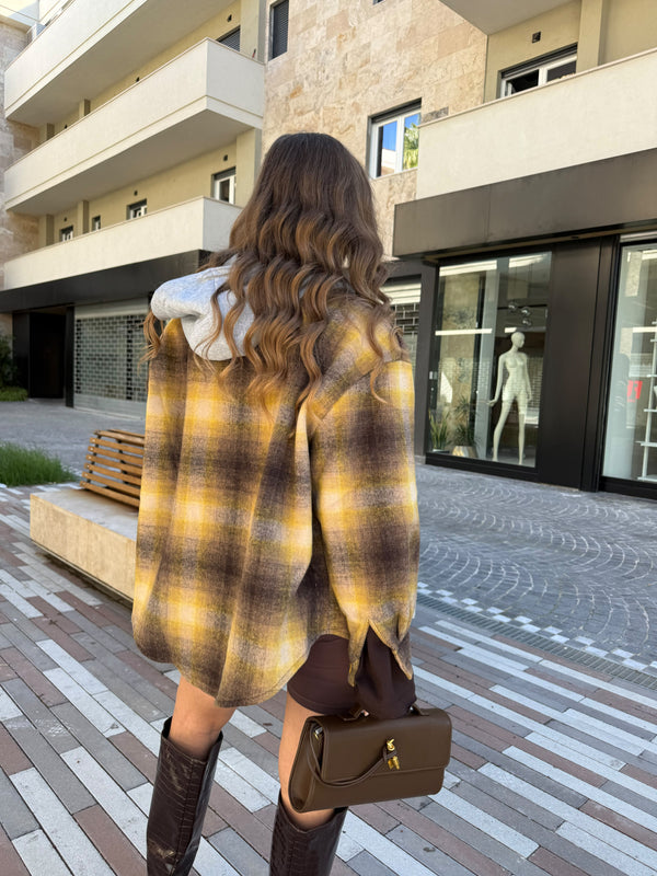 Camicia in panno a quadri