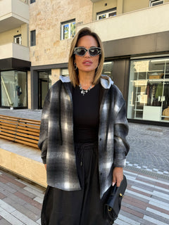 Camicia in panno a quadri