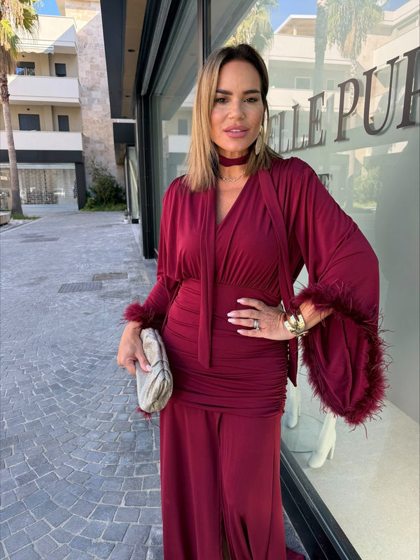 Abito piuma Curvy