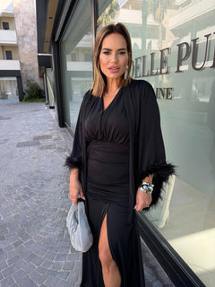 Abito piuma Curvy