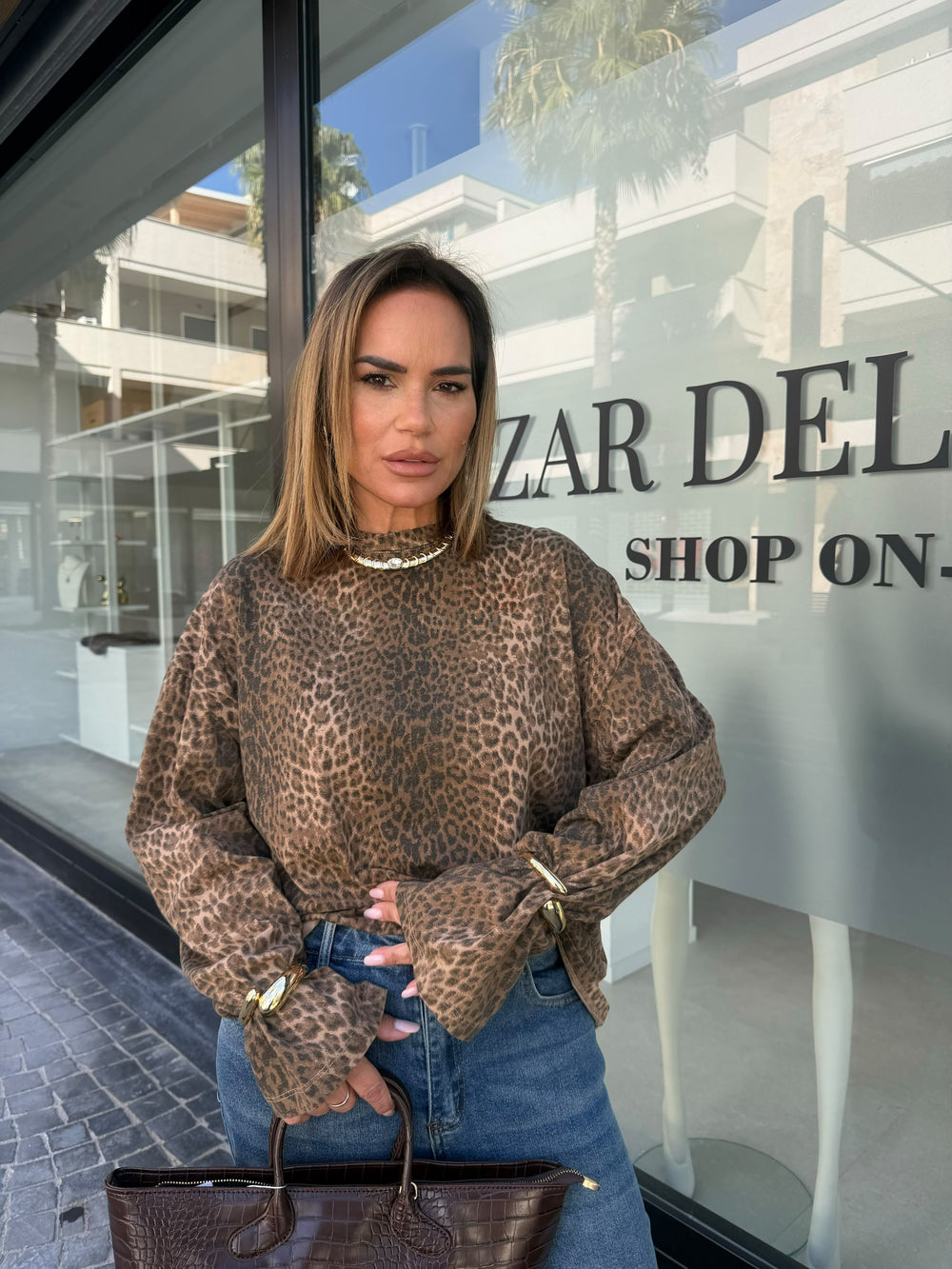 Maglia long sleeve animalier by Lumina