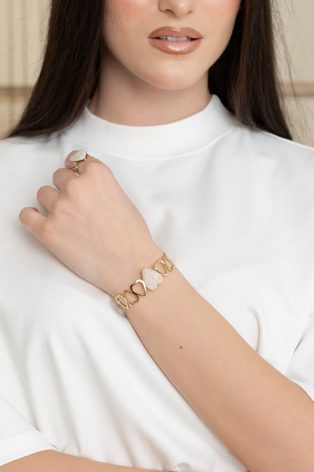 Bracciale rigido Cuore