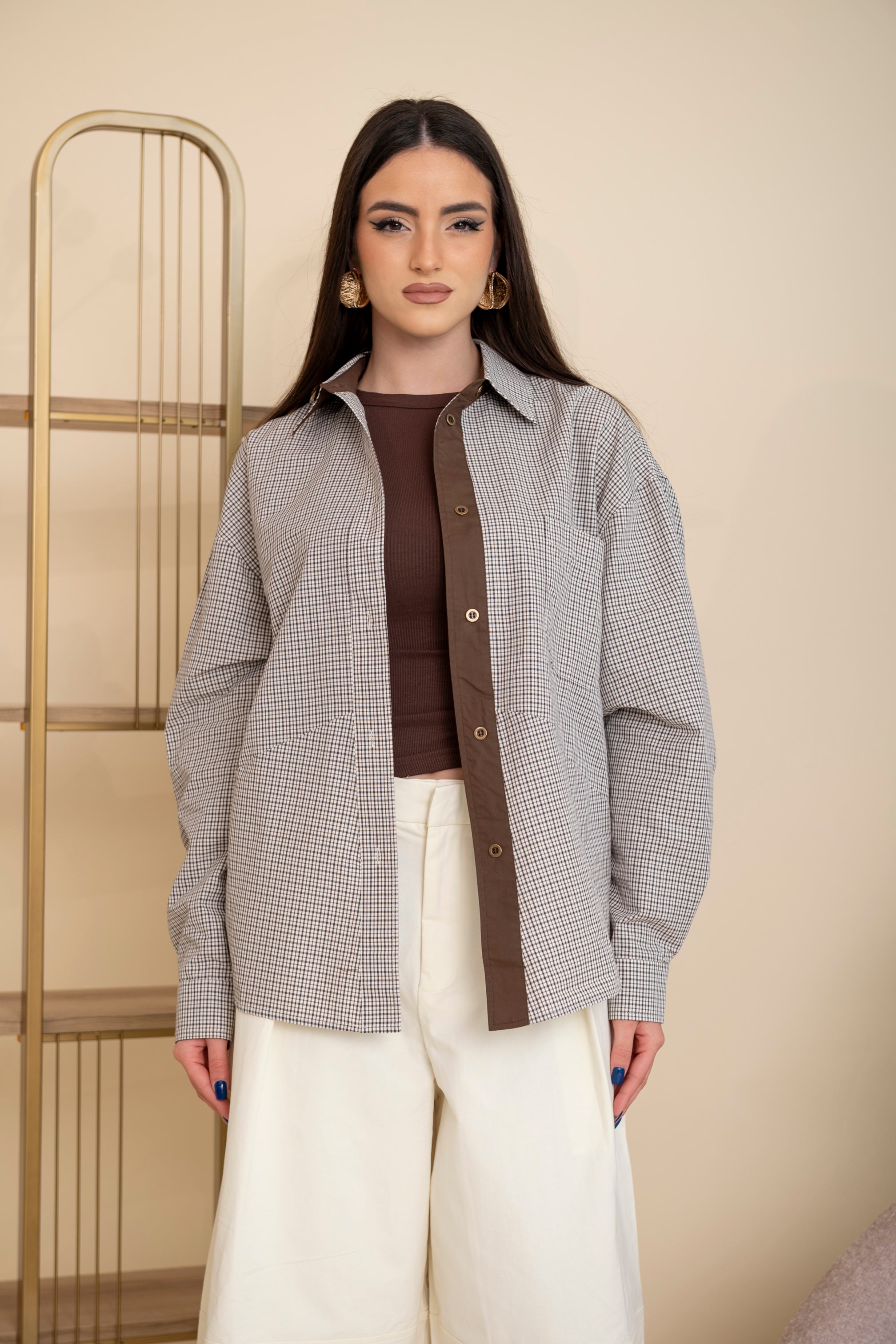 Camicia a quadri Monique