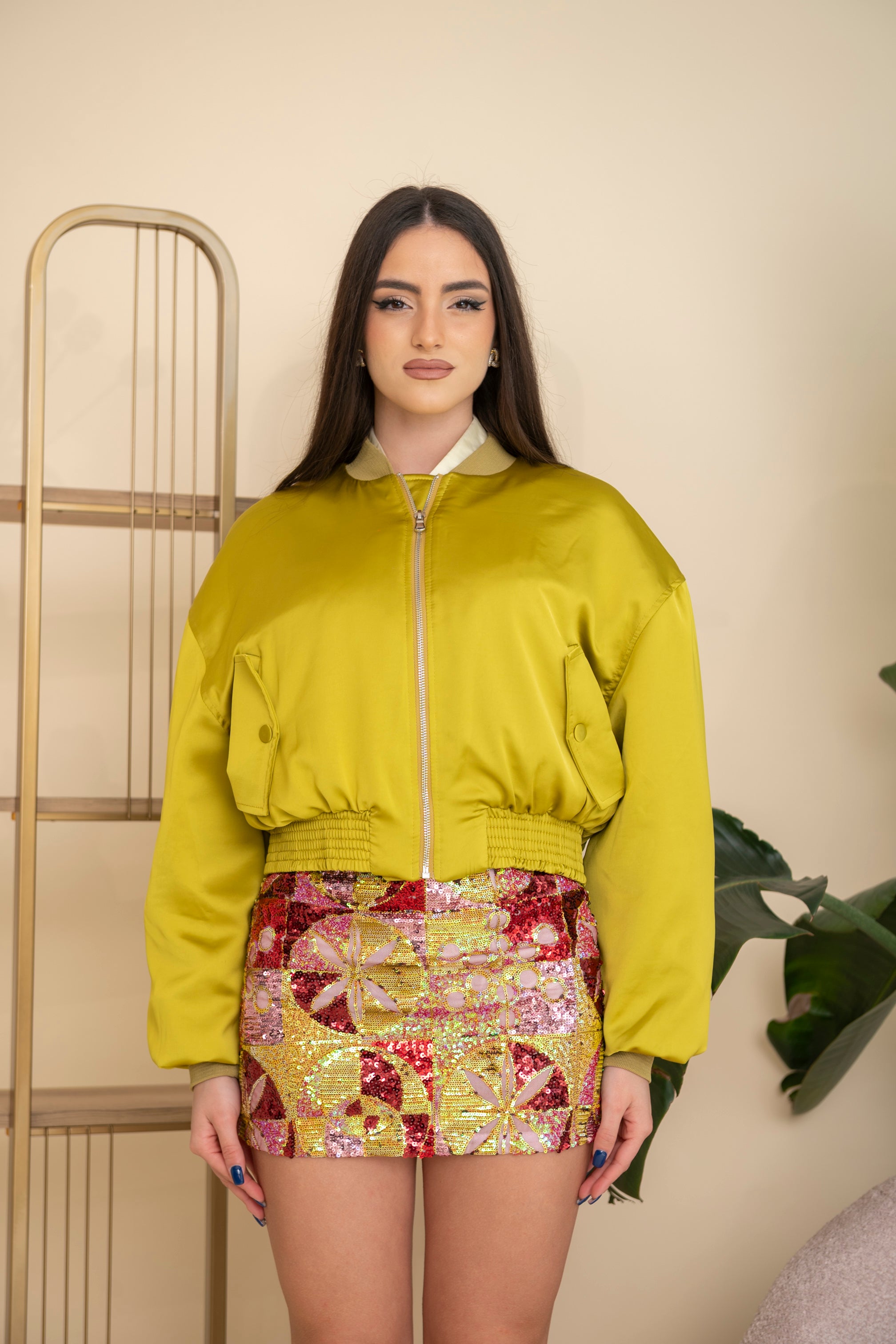 Bomber in raso by Lumina