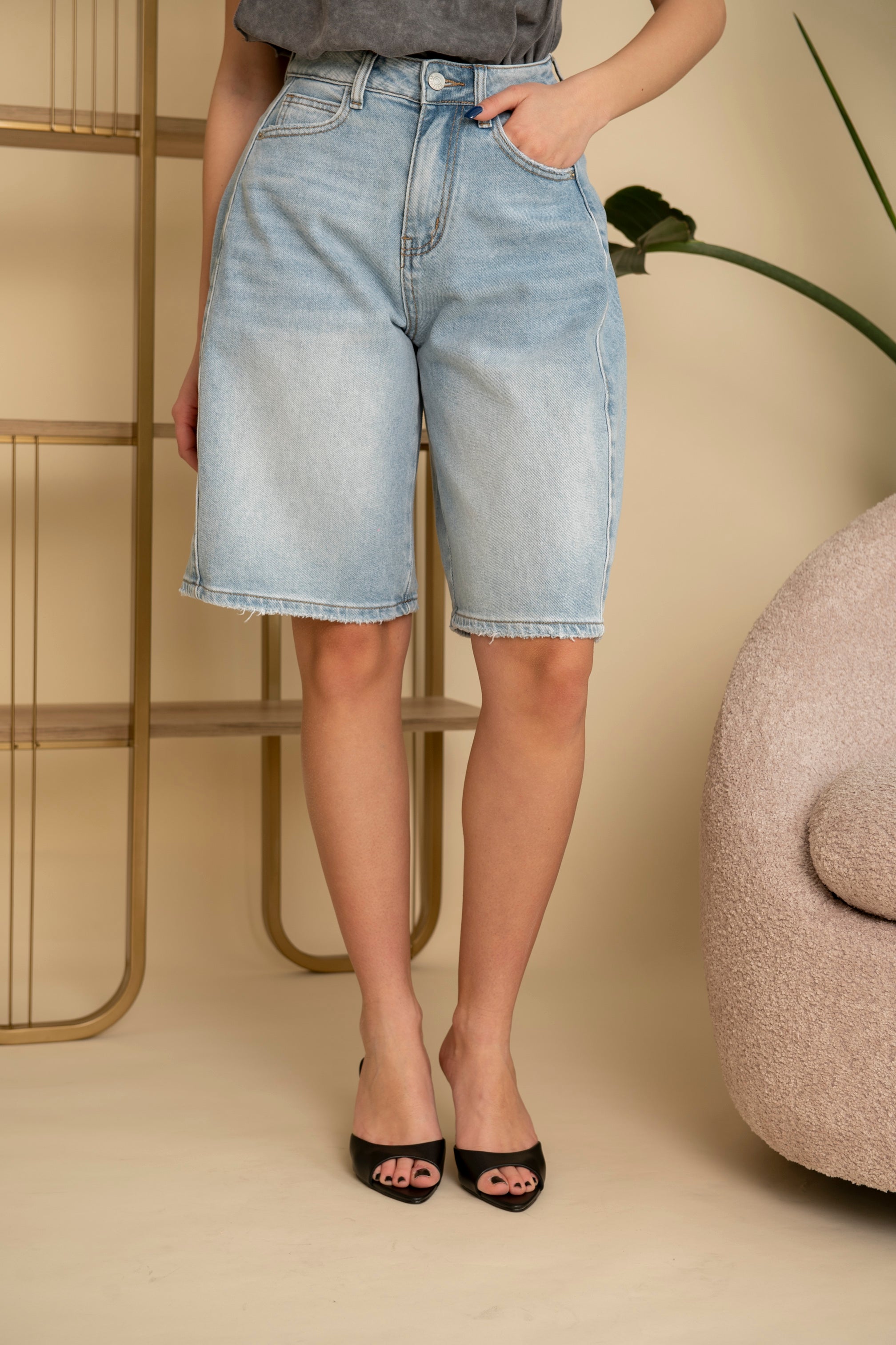 Bermuda denim chiaro