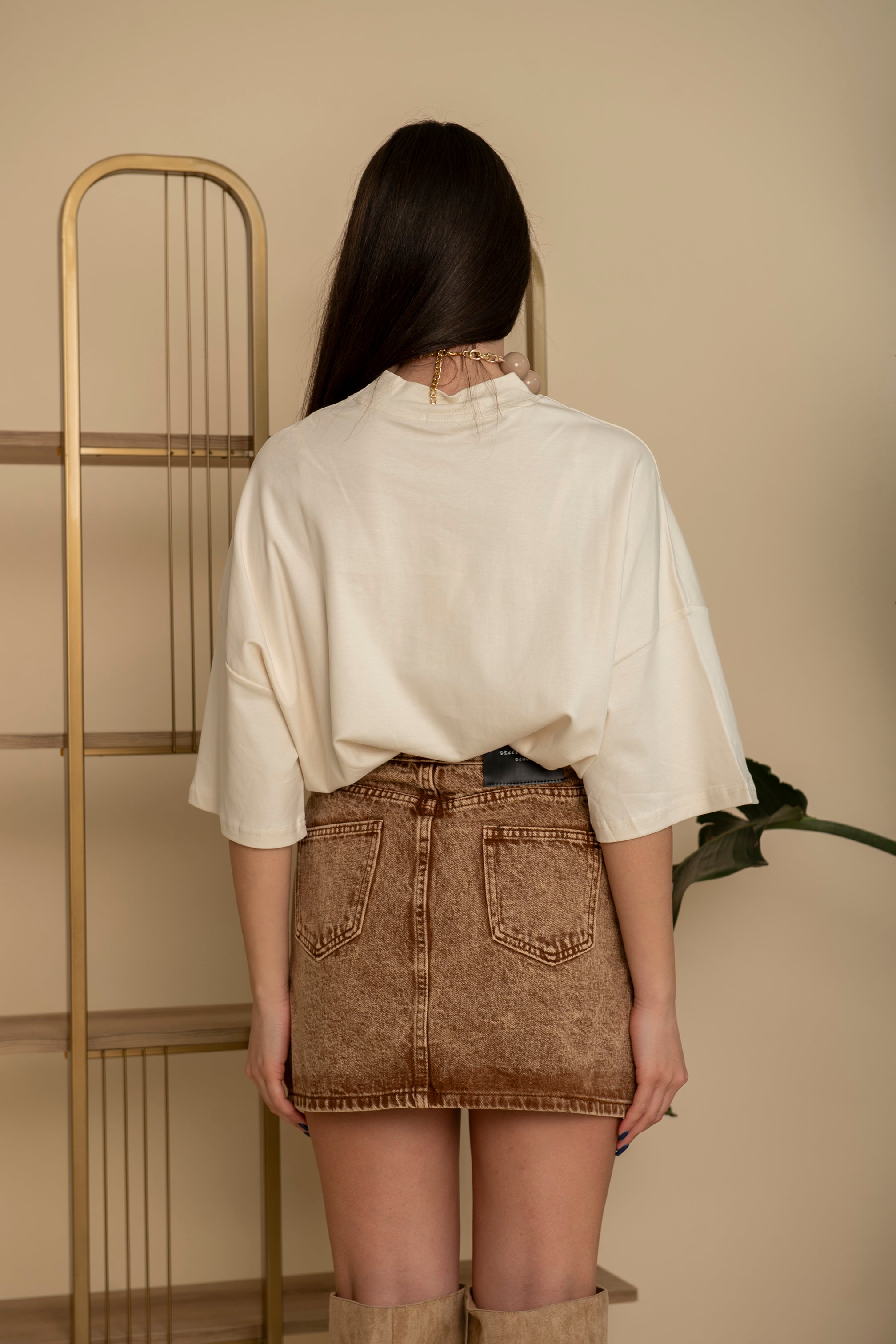 T-shirt basic mezzo collo