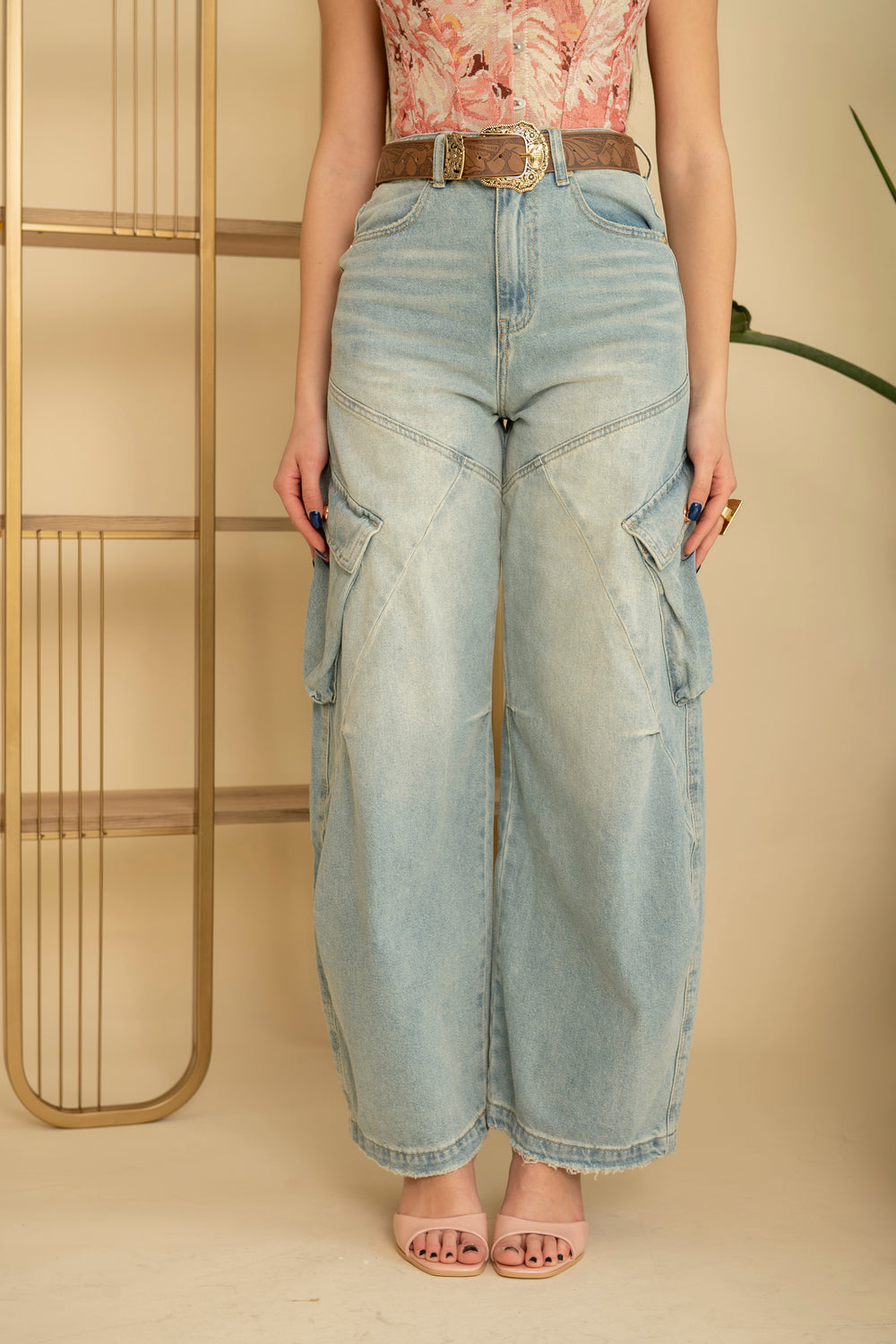 Jeans ballon cargo