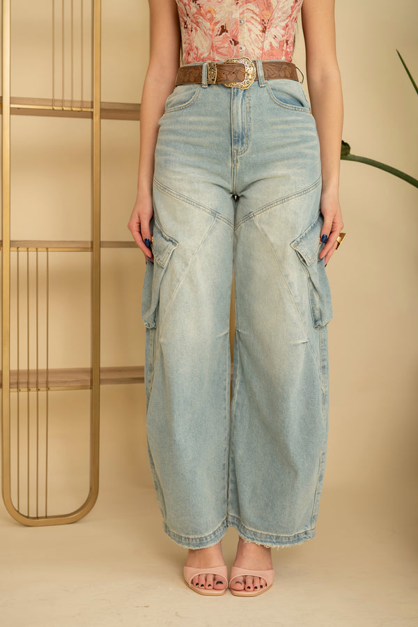 Jeans ballon cargo