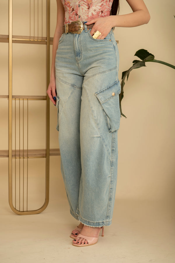 Jeans ballon cargo