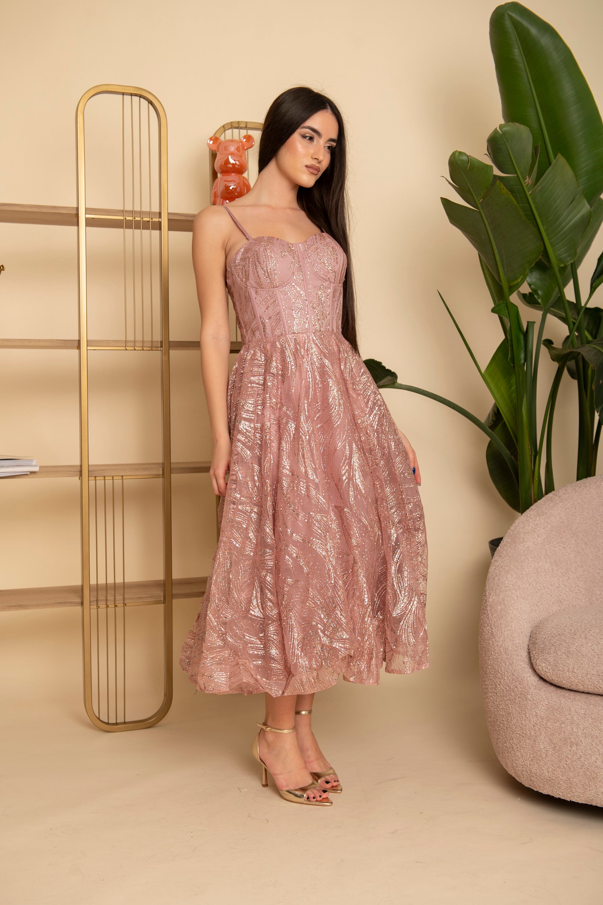 Abito cerimonia midi Cristel