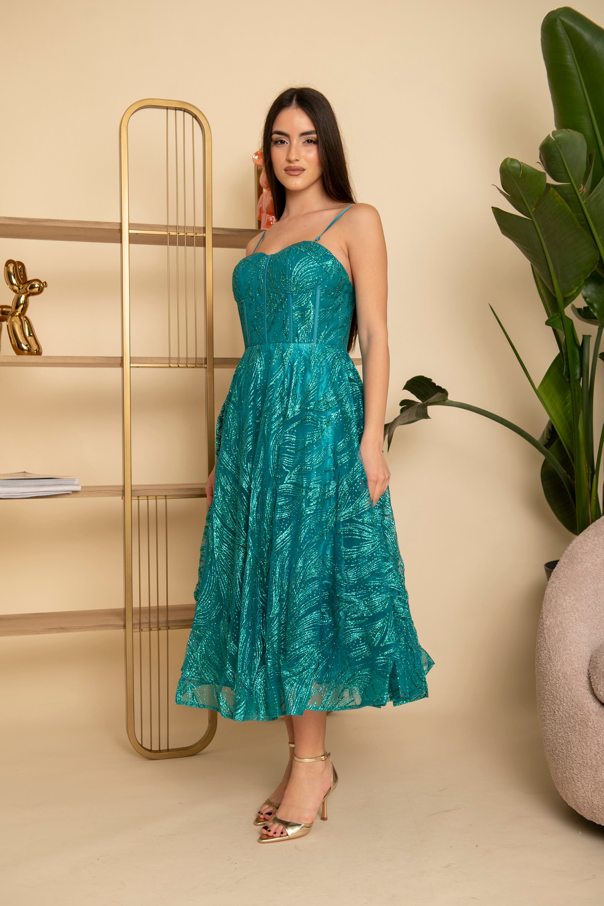 Abito cerimonia midi Cristel