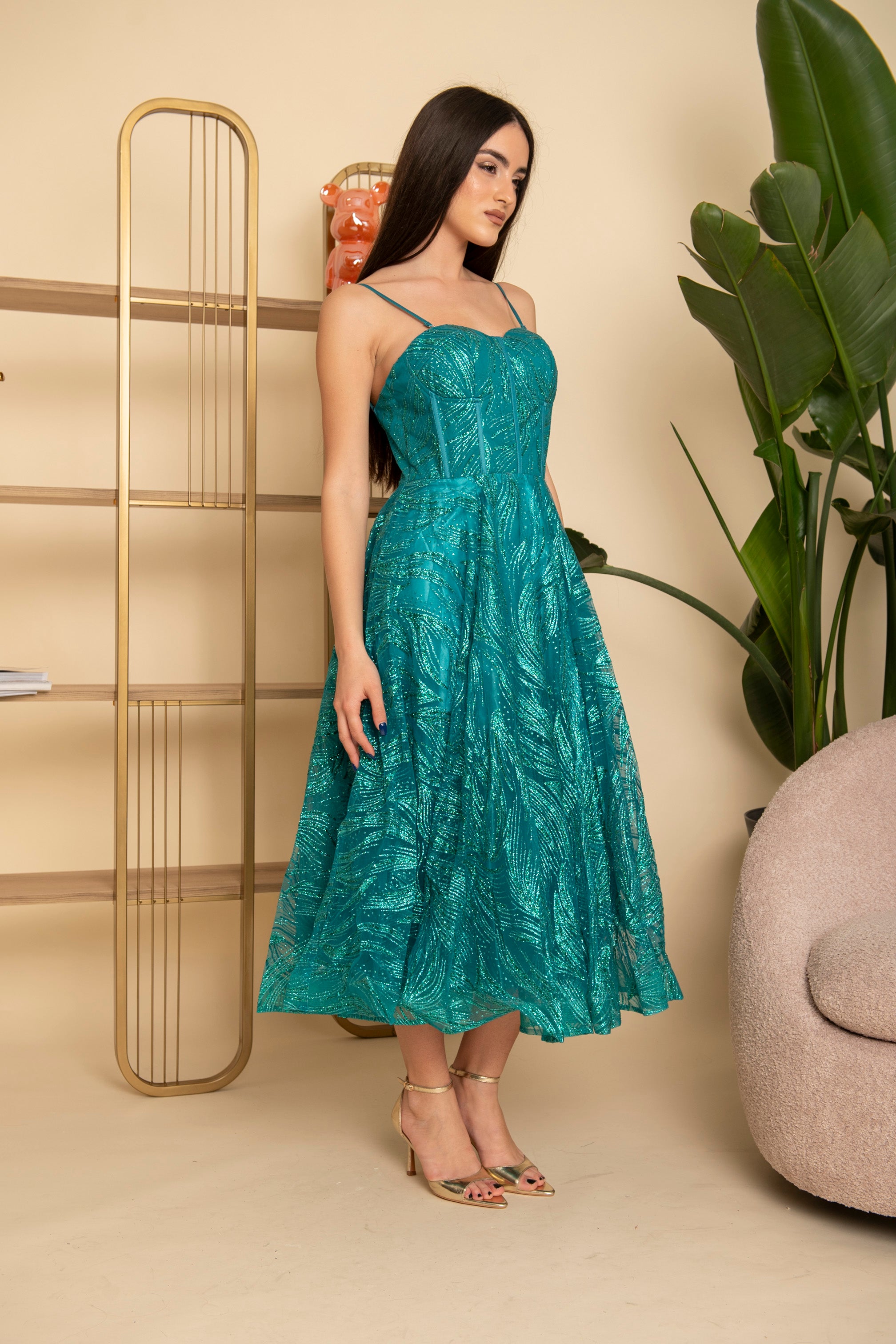 Abito cerimonia midi Cristel