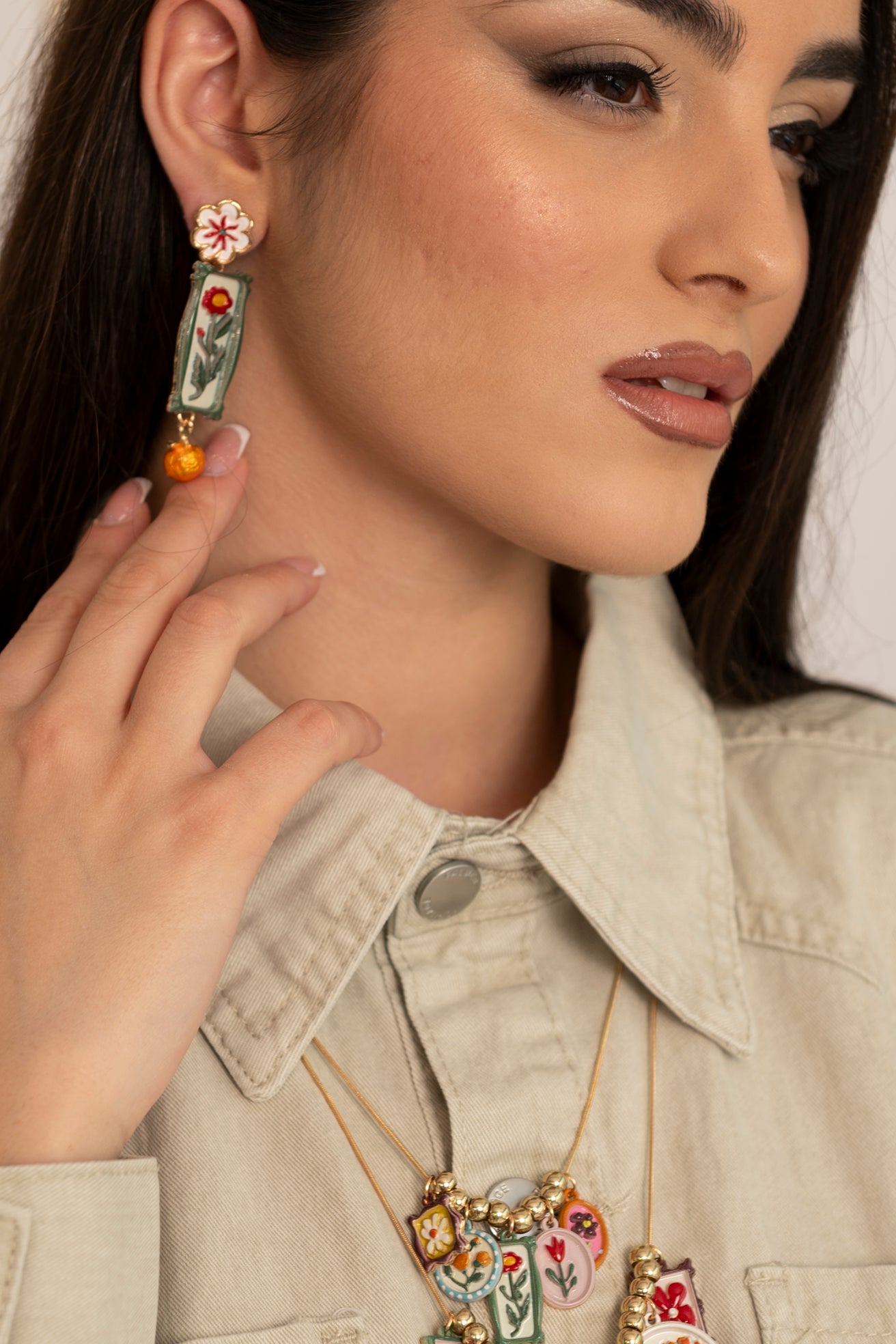 Orecchini pendenti flowers