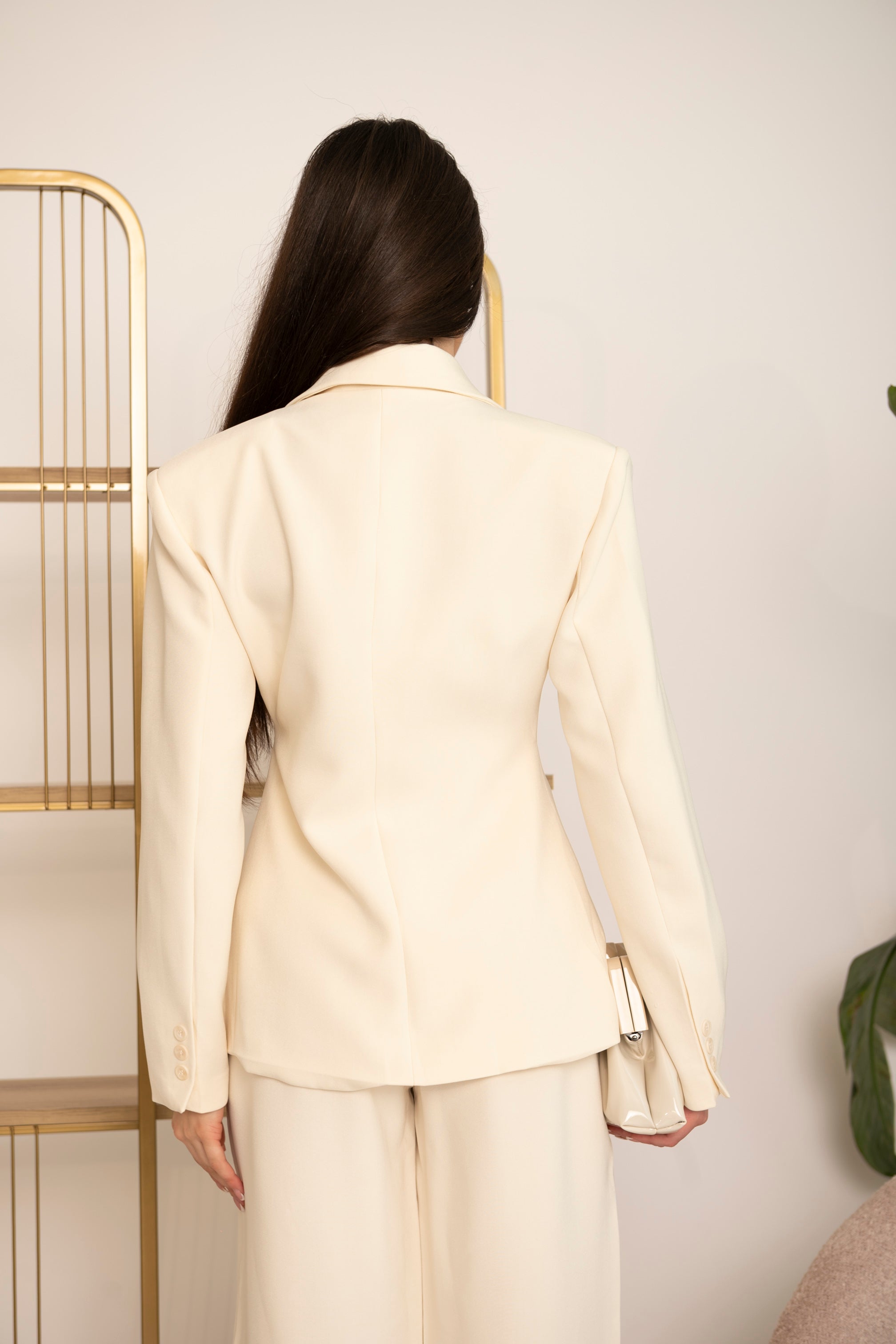 Giacca bottone asimmetrico