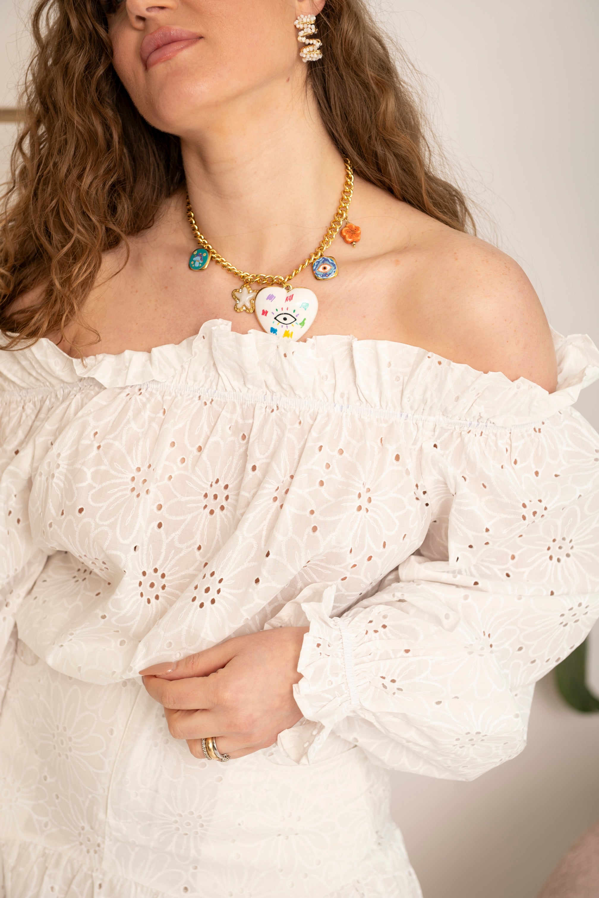 Collana occhio mano di Fatima