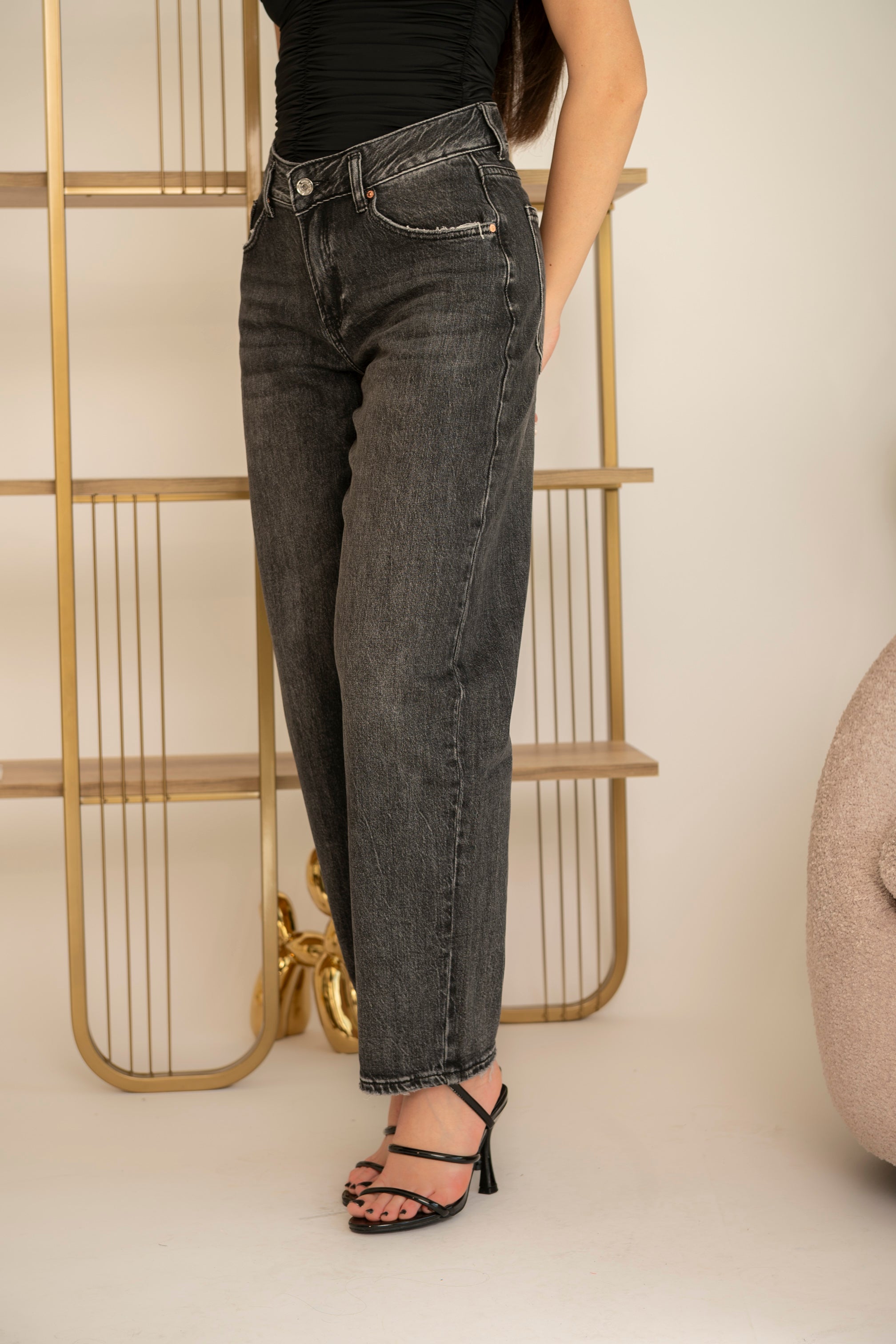 Jeans wide leg black