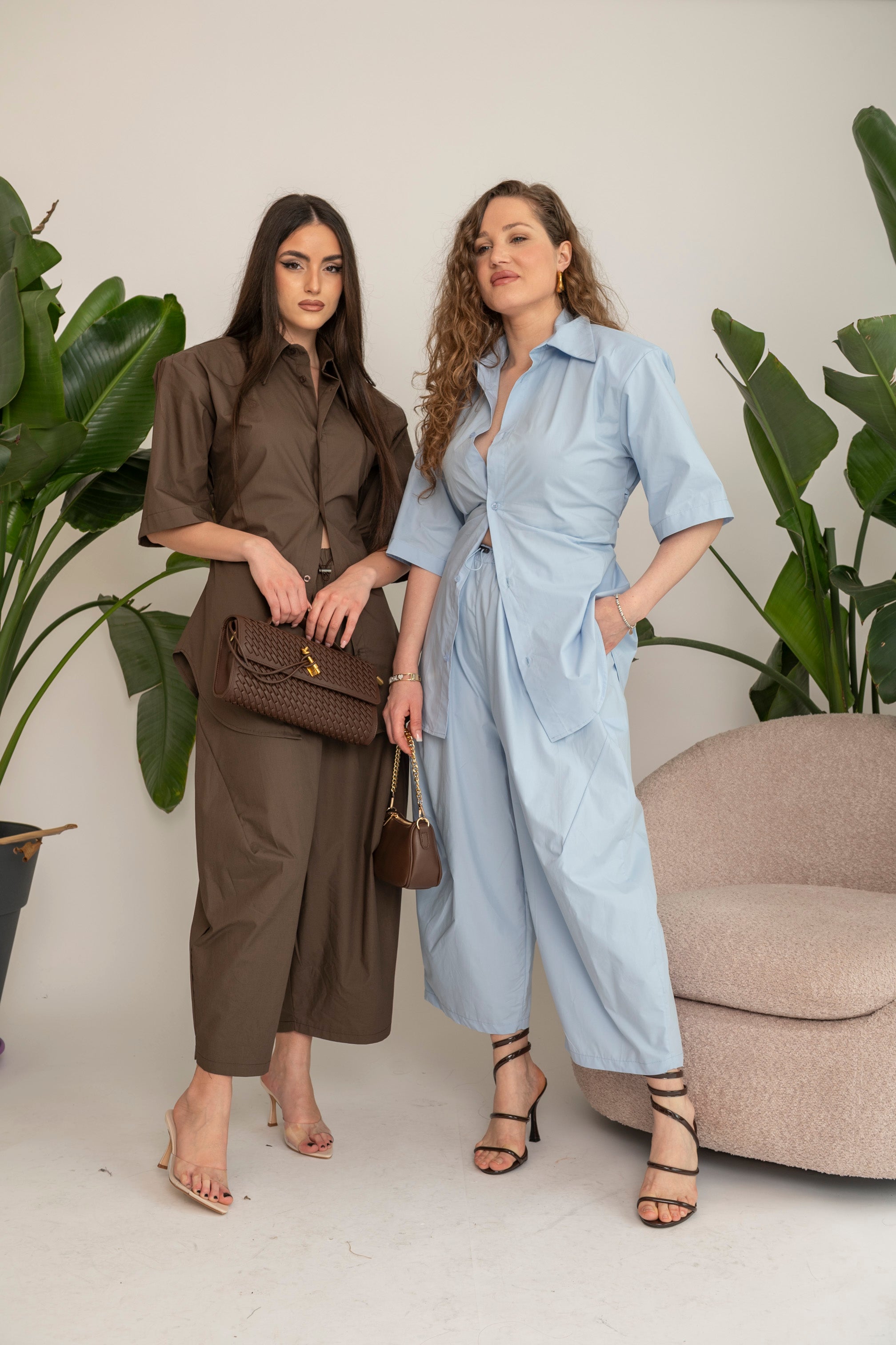 Cordset camicia con stringhe