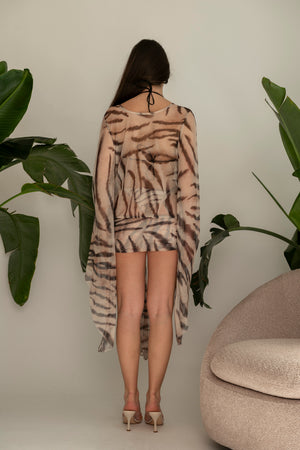 Copricostume con bikini animalier