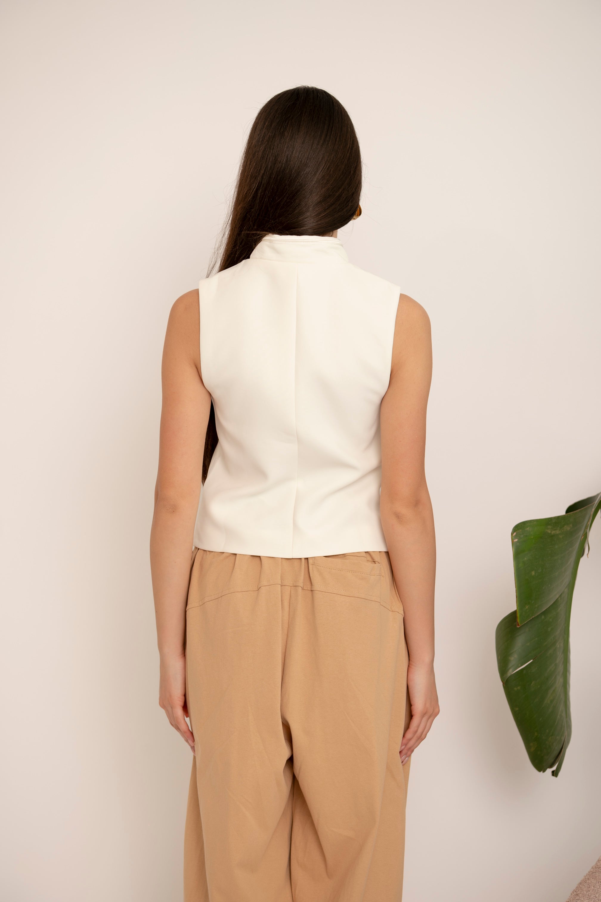 Gilet doppiopetto black and white