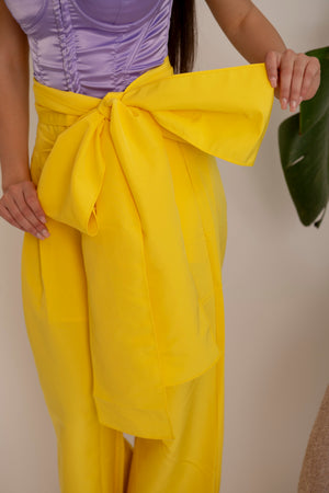 Pantalone big fiocco yellow