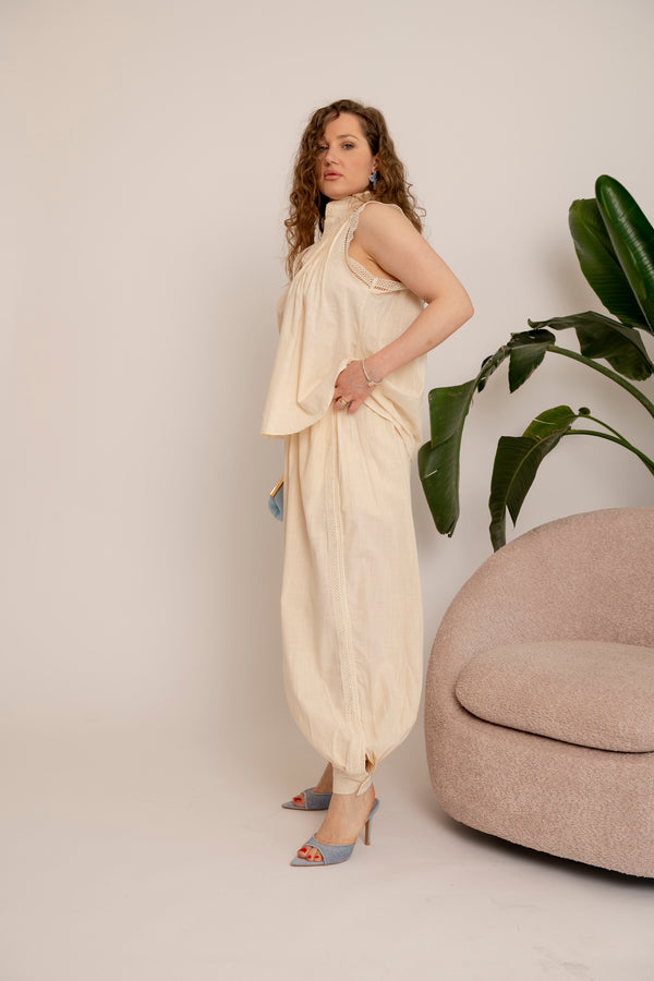 Cordset pantalone e camicia gilet