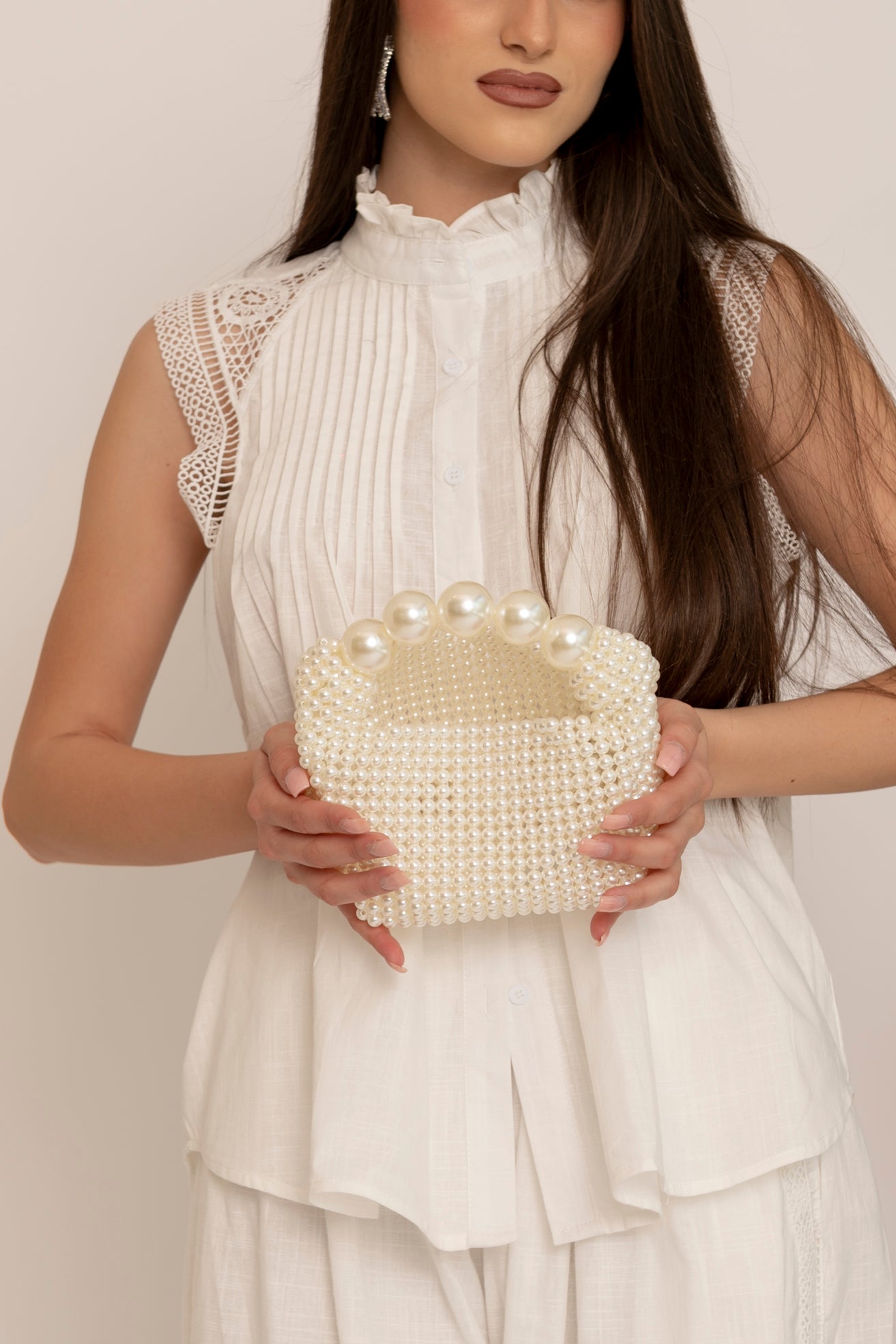 Borsa rigida in perle