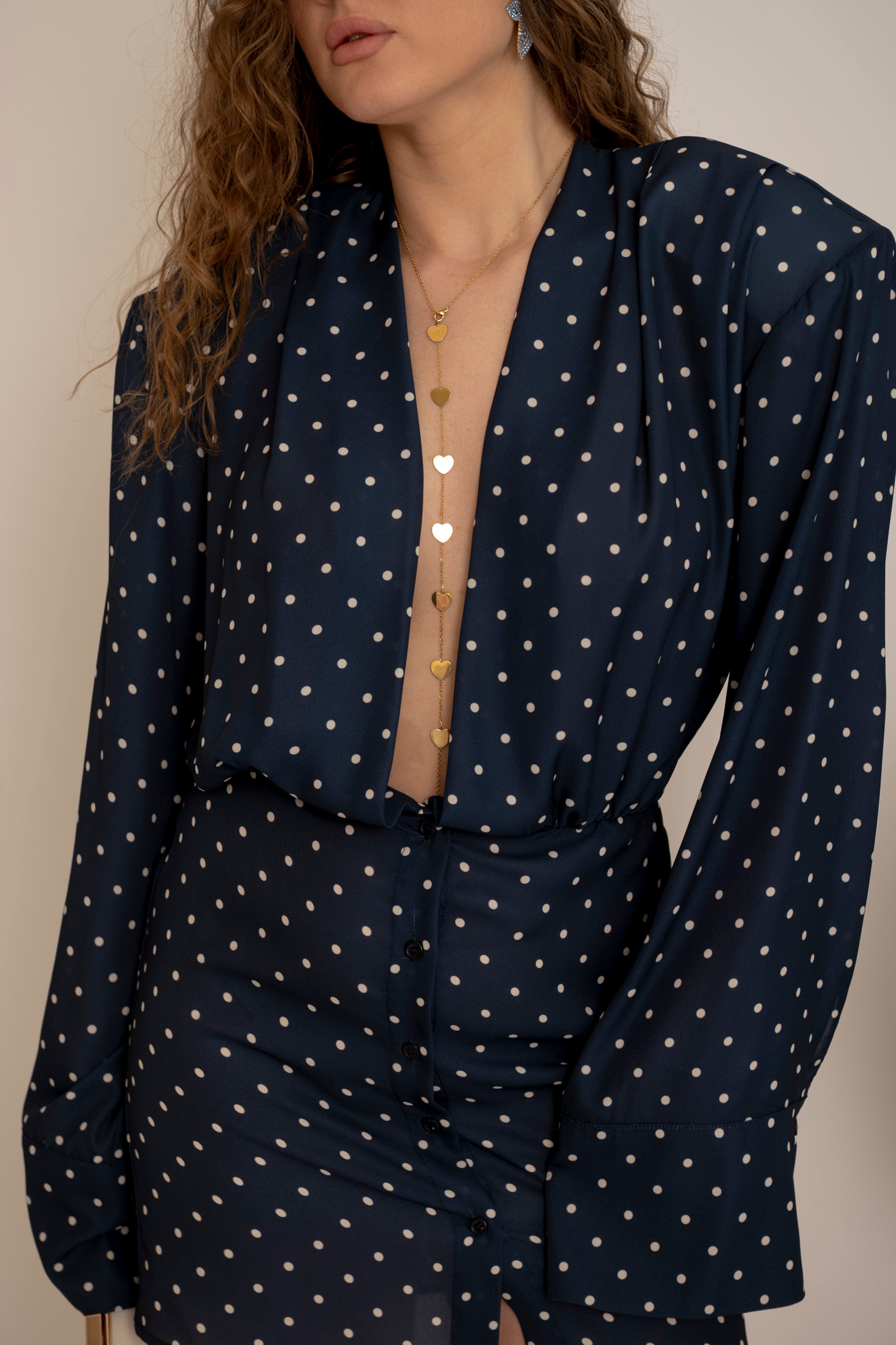 Collana lunga cuori
