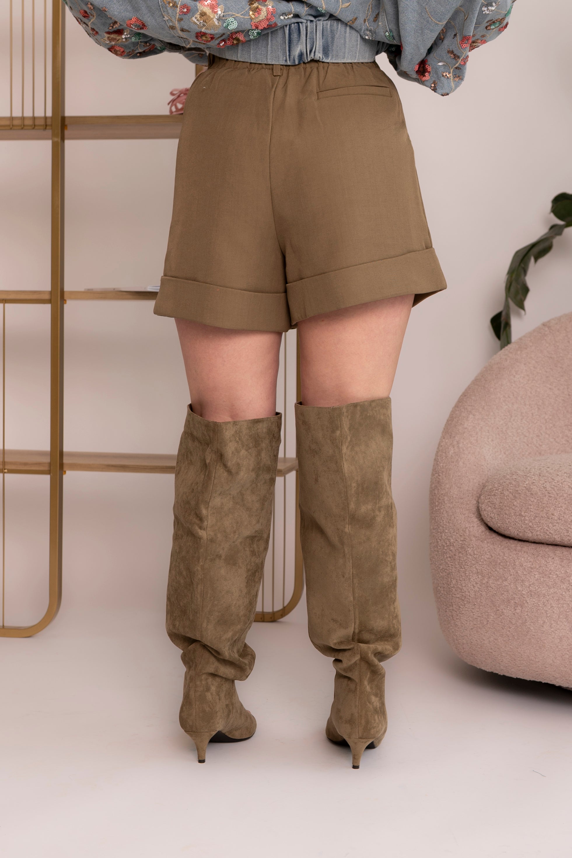 Pantaloncino classico fango