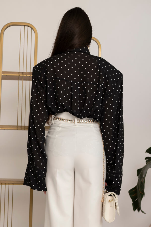 Camicia pois con spalline