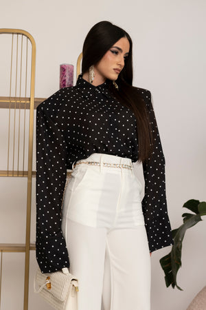 Camicia pois con spalline
