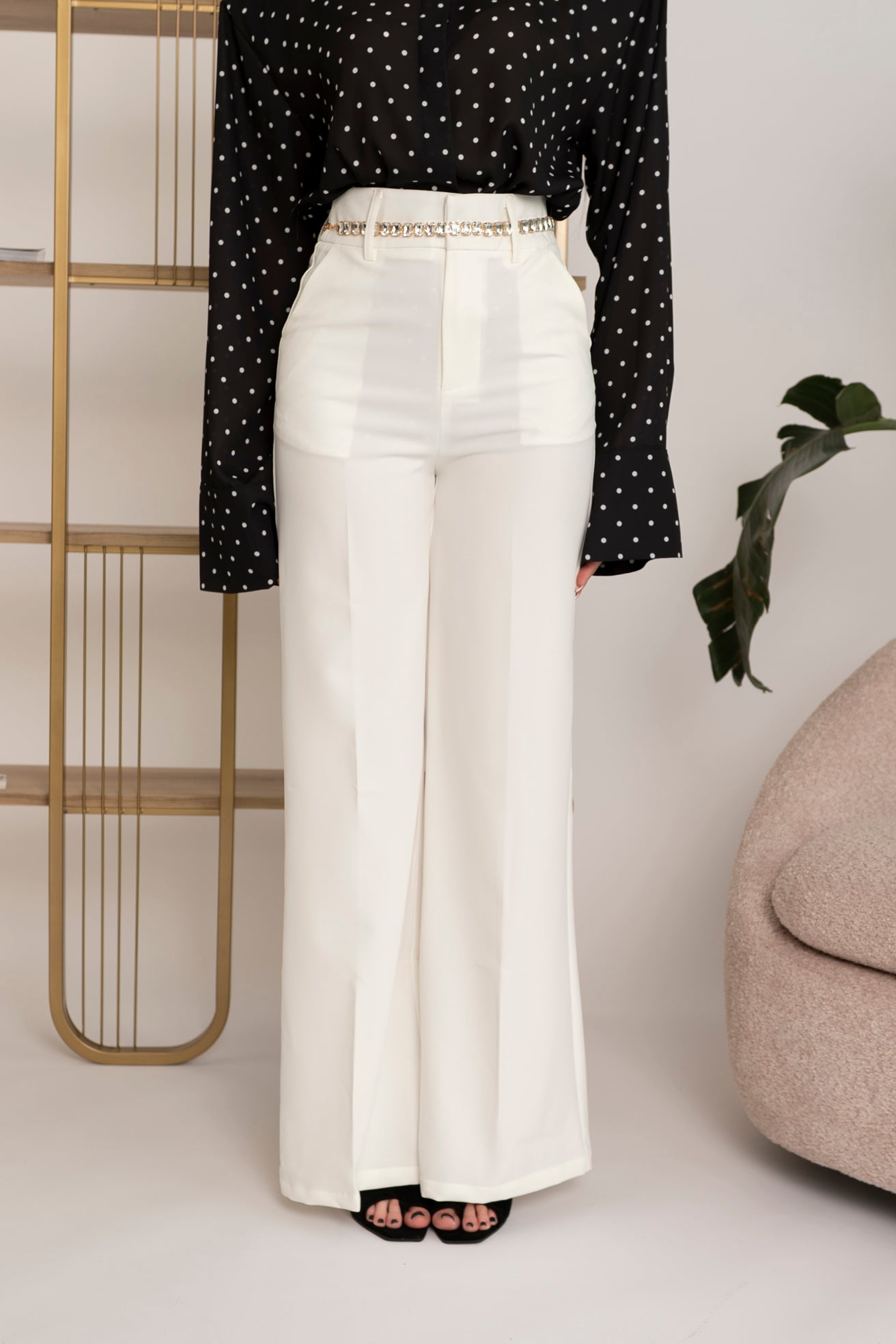 Pantalone palazzo vita alta