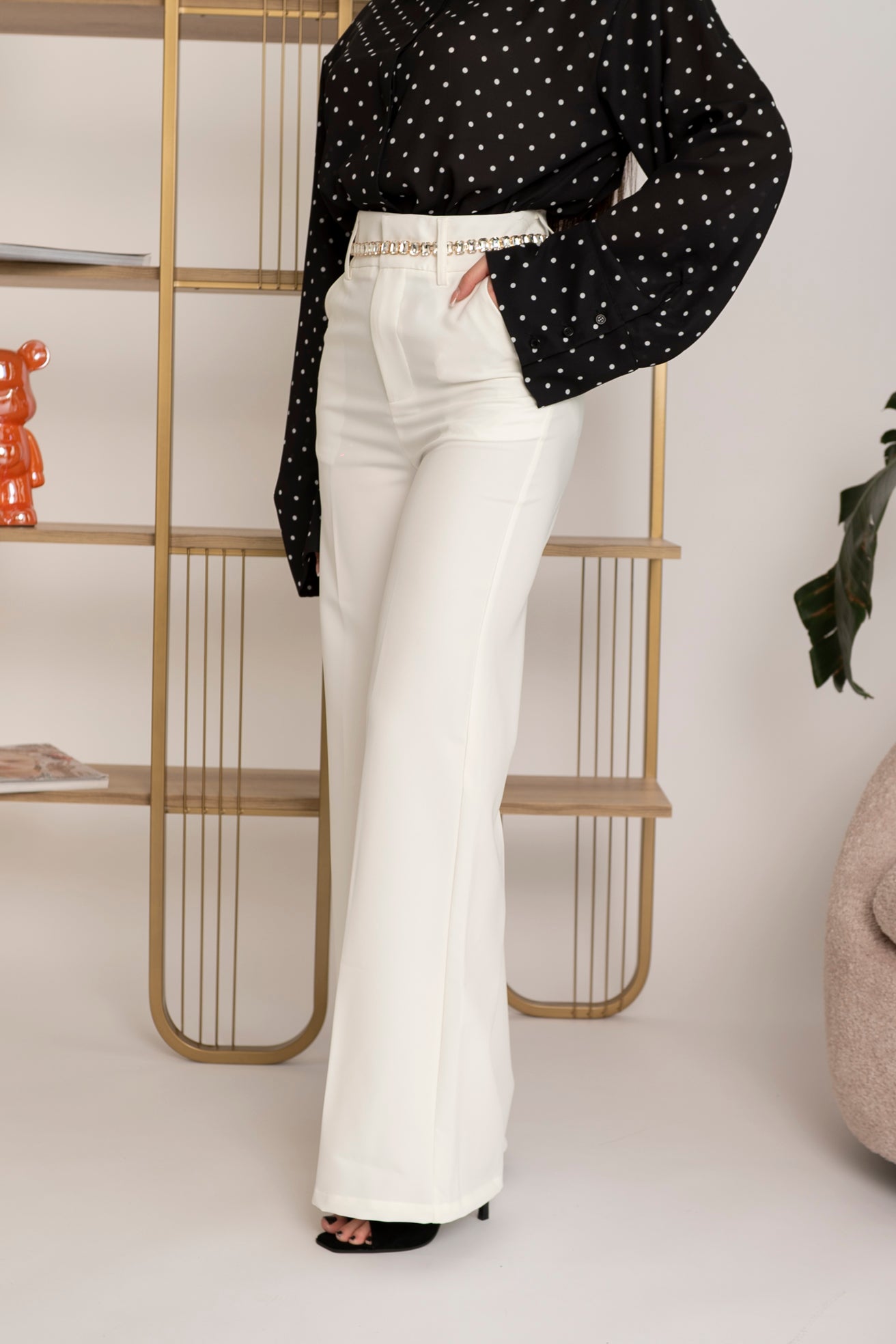 Pantalone palazzo vita alta