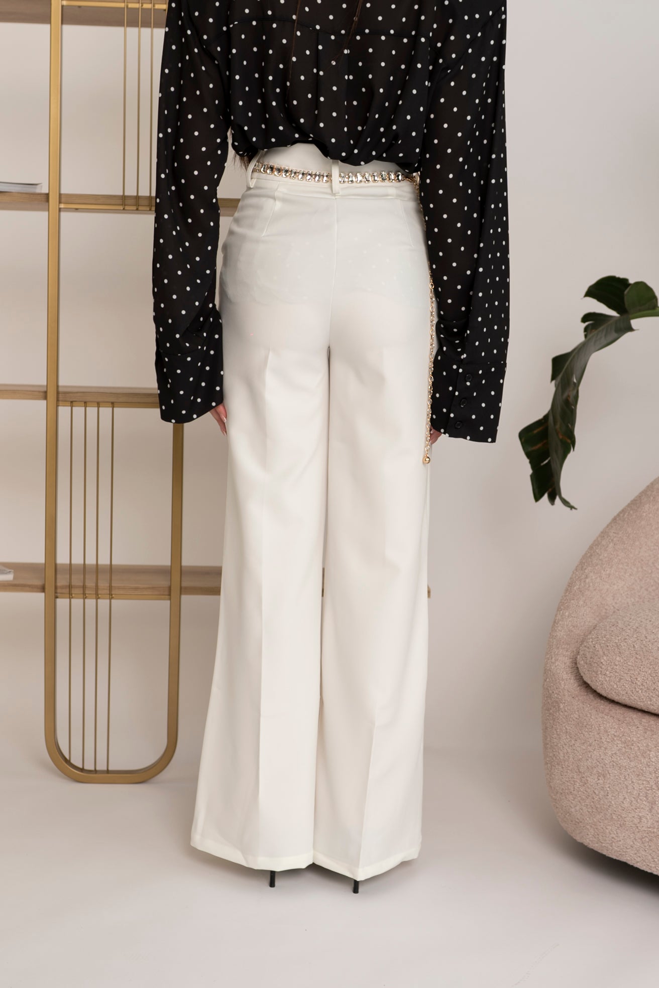 Pantalone palazzo vita alta